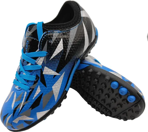 Miniatura 6 de Zapatos de fútbol de césped para niños y niñas, botas de fútbol atléticas para exteriores e interiores (niños pequeñosniños grandes)