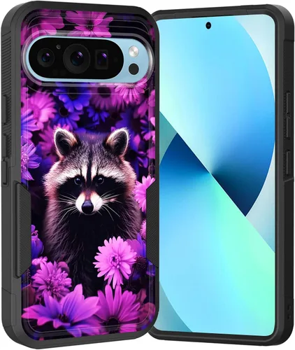 Miniatura 120 de Funda para Pixel 6A, Híbrida de Doble Capa de Servicio Pesado Resistente a Prueba de Golpes PC Duro + Funda Protectora de Silicona Suave para Google