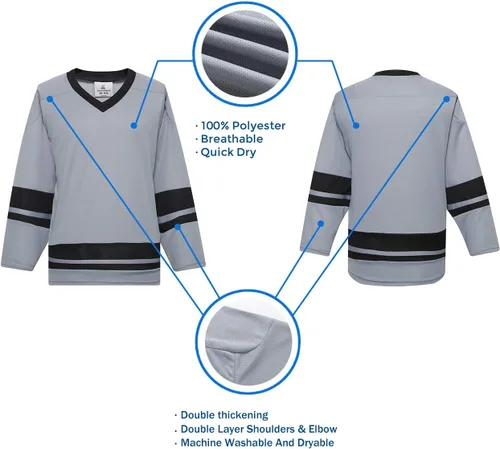 Miniatura 23 de EALER H400 Series Blank Ice Hockey Practice Jersey League Jersey Team Jersey