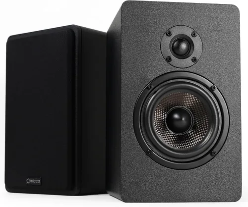 Miniatura 7 de Micca MB42-C - Altavoz de canal central para cine en casa, sonido envolvente, pasivo, de 2 vías (negro, cada uno)