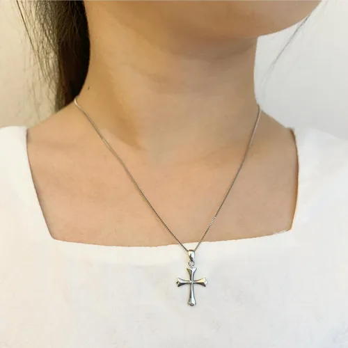 Miniatura 3 de Dainty Sterling Silver Cross Necklace for Girls First Communion Gifts for Girls Confirmation Gifts for Teenage Girl Baptism Gifts for Girl