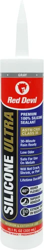 Miniatura 16 de Red Devil 0785 Silicone Ultra 100% RTV Sellador de silicona, tubo de 2.8 onzas, blanco, paquete de 1
