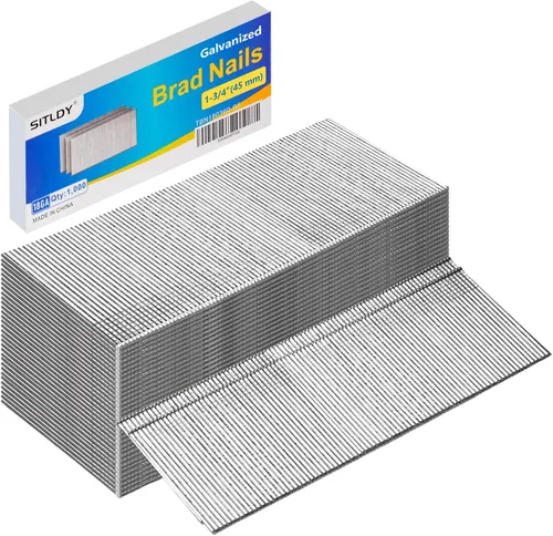Miniatura 7 de Clavos Brad de acero inoxidable 304 calibre 18 de 1-1/2 pulgadas, paquete de 2400 clavos de pistola de uñas de acabado pequeño para neumática