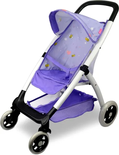 Miniatura 9 de Anivia Silla alta de muñeca de bebé, silla alta de juguete para muñeca (DH010A morado)