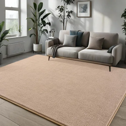 Miniatura 3 de Pettop - Alfombras para dormitorio y sala de estar, 6x9 Beige alfombras de espuma de memoria espesada para interiores, alfombra moderna estética
