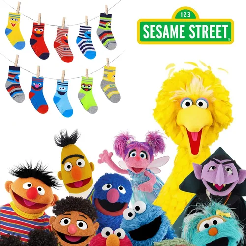 Miniatura 4 de Sesame Street Toddler Socks, Grip Socks for Kids, Toddler Socks with Grippers, Toddler Non Slip Socks