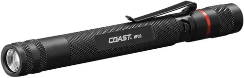 COAST HP3R - Linterna LED recargable de 500 lúmenes con enfoque giratorio, color negro