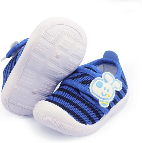 WILLFUN Zapatos chirriantes para bebés, niños y niñas, tenis para primeros caminos, suela suave, para niños pequeños de 0 a 3 años
