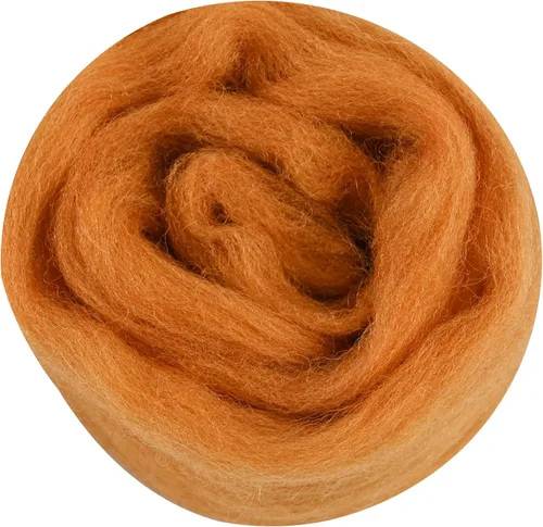 Miniatura 40 de 24 tipos de lana rosa, 4.23 oz (120 g), adecuado para fieltro húmedo y fieltro de aguja de telas hiladas de lana. Un paquete de prueba está Tonos