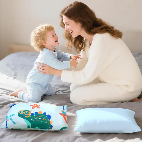 Miniatura 41 de UOMNY - Juego de 2 fundas de almohada para niños, 100 % algodón, funda de almohada, para almohadas de 5.1 x 7.1 pulgadas Búho