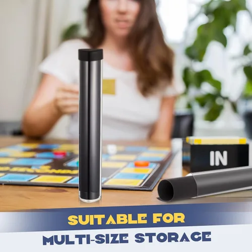 Miniatura 5 de Hsei Tapete de juego de prisma de juego de 8 piezas, tubo de 15 pulgadas, soporte para póster, tubo fácil de poner y quitar, para almacenamiento