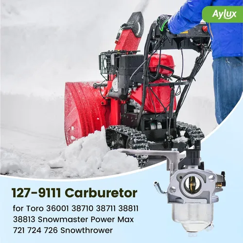 Miniatura 2 de Carburador Aylux 127-9111 para quitanieves Toro 36001 36002 37779 38710 38711 38811 38813 Snowmaster Power Max 721 724 726