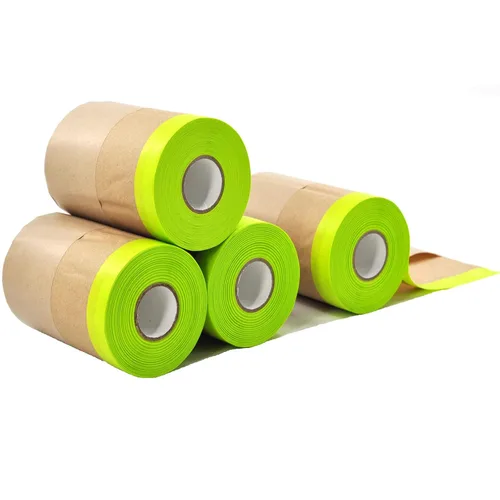 Miniatura 11 de xianshengle Papel de Enmascarar, Papel de Enmascarar Pre-Encintado para Pintura, 6 pulgadas x 50 pies Rollo de Papel de Pintura Automotriz
