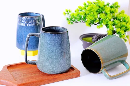 Miniatura 4 de Taza de café de cerámica de 24 onzas, taza de café con leche, taza de té para cacao, capuchino, latte, cereales, apta para lavavajillas, microondas