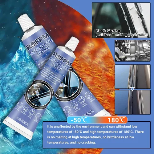 Miniatura 4 de Adhesivo Sellador Automotriz para Reparación de Cuerpo de Coche, 100ml Pegamento para Cuerpo de Auto Resistente al Calor, Adhesivo de Silicona Negro
