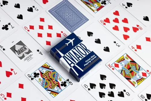 Miniatura 5 de Aviador Poker tamaño de naipes los colores pueden variar