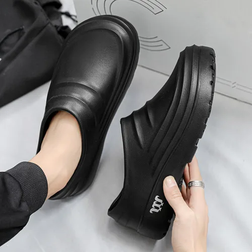 Miniatura 2 de ZSpzx Zapatos de chef para hombres y mujeres, zapatos de chef antideslizantes, resistentes al aceite, zuecos para mujer, zapatos de trabajo, zapatos