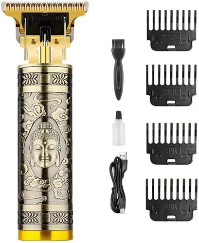 Miniatura 19 de Cortadora de pelo profesional para hombres y mujeres, inalámbrica, recargable, recortadora de pelo, kit de aseo de corte de cuerpo de metal