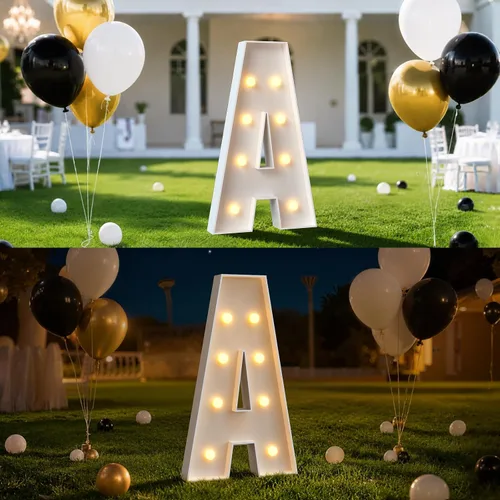 Miniatura 3 de Mixifox Letras de marquesina de 3 pies en Y, letras grandes iluminadas de 3 pies de alto con luces, letra grande para boda, compromiso, graduación