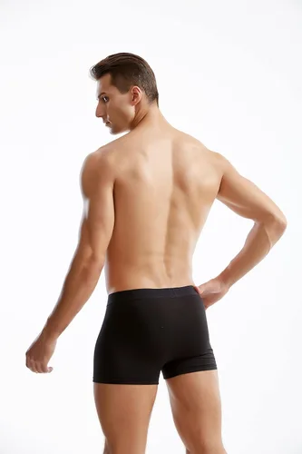 Miniatura 7 de Ropa interior modal para hombre de microfibra sin costuras, calzoncillos bóxer de pierna corta