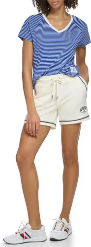 Miniatura 4 de Tommy Hilfiger Camiseta de rayas con dobladillo de cola de camisa para mujer