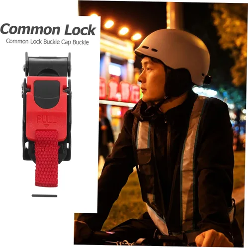 Miniatura 7 de Kit universal de hebilla de motocicleta bloqueo de liberación rápida para cascos bicicletas