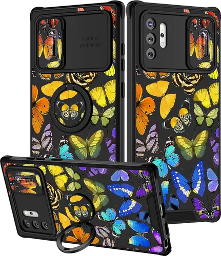 Miniatura 107 de Funda 2 en 1 para Samsung Galaxy Note 10 Plus con diseño de calavera para teléfono con diseño de esqueleto para yoga, fantasma, horror, con cubierta