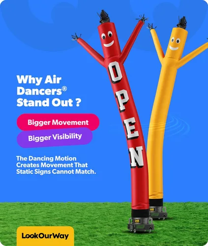 Miniatura 4 de LookOurWay Gran venta Air Dancers - Accesorio inflable para hombre de tubo, 20 pies (sin soplador)