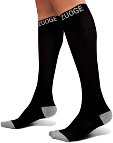 Miniatura 2 de Paquete de 3 pares de calcetines de compresión, los mejores calcetines médicos, de enfermería, viajes y vuelos, para correr y fitness, 15-20mmHg