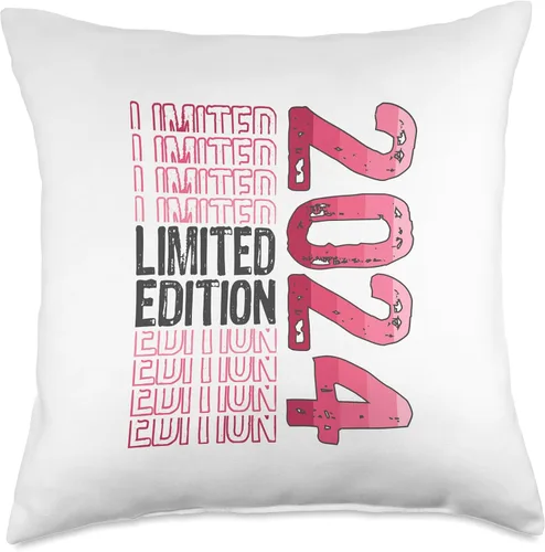 Miniatura 4 de Edición limitada Vintage 2024 Retro Birthday Throw Pillow
