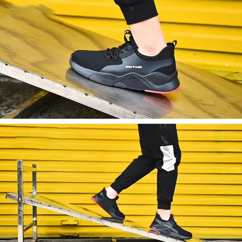 Miniatura 5 de ulogu Zapatos de punta de acero para hombres y mujeres, zapatos de techo ligeros e impermeables, zapatos deportivos de trabajo industrial