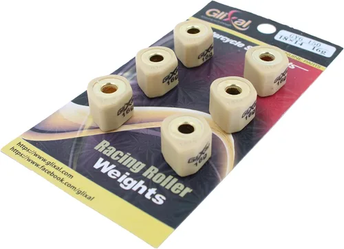 Miniatura 7 de Glixal deslizadores de variador polígono de alto rendimiento de 18x14mm, rodillos deslizantes de carreras de peso de 152QMI 157QMJ GY6 125cc 150cc