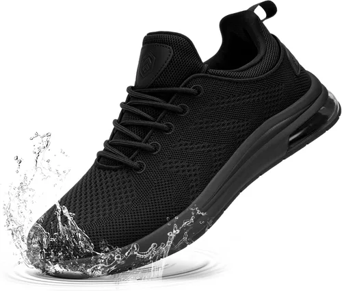 LARNMERN Zapatos de trabajo antideslizantes para hombre, impermeables, informales, para cocinero, cocina, calzado de trabajo, ligero, transpirable,