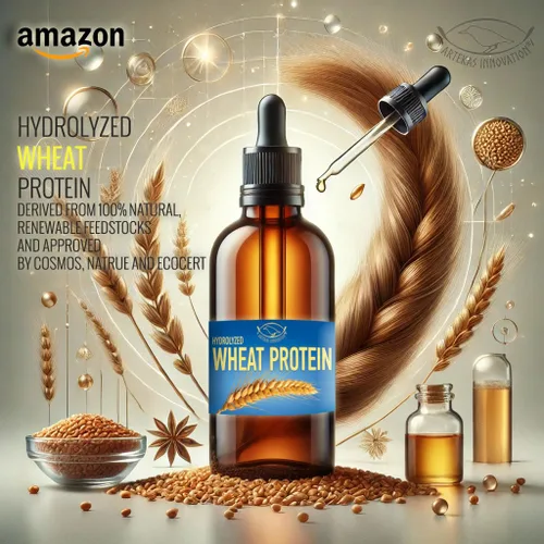 Miniatura 7 de PROTEÍNA DE TRIGO HIDROLIZADA - Líquido - para cabello casero, piel, gel de baño, champús, acondicionadores - 1.76 Oz Para el cabello