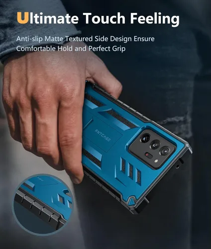 Miniatura 7 de FNTCASE Funda para Samsung Galaxy Note 20 Ultra: [Protector de pantalla y soporte integrados] [Protección contra caídas de grado militar] Protección