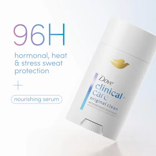 Miniatura 2 de Dove Clinical + Care - Desodorante antitranspirante invisible en barra sólida para mujeres, limpieza original con suero nutritivo, 2.6 onzas