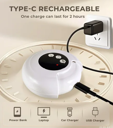 Miniatura 8 de Cortauñas eléctrico 3 en 1, lima de uñas para bebé, 3 velocidades, recortadora de uñas automática de pulido con almacenamiento de virutas de uñas