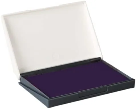 Miniatura 2 de Veltec Almohadilla de tinta para sello de goma de fieltro de calidad premium, 2-3/4" x 4-3/8", duradera y ligera (Rojo)