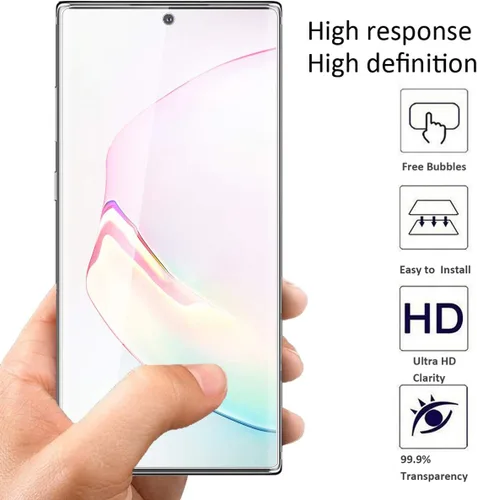 Miniatura 3 de Orzero Paquete de 3 protectores de pantalla compatibles con Samsung Galaxy Note 10 Plus, Note 10+, Note 10+ 5G (2019), protector de pantalla de TPU