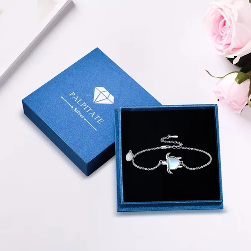 Miniatura 6 de Palpitate Sea Turtle Anklet Bracelets for Women 925 Sterling Silver Sea Turtle Anklets Layered Beach Jewelry Christmas Gifts Adjustable