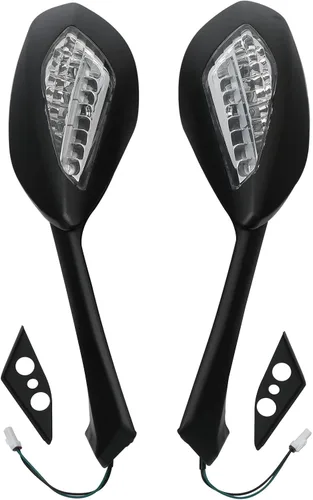 Miniatura 10 de SLMOTO Retrovisores LED integrados para Suzuki Katana GSXR 600 750 1000 04-16 600RR 03-19 CBR 600 F4i 01-07
