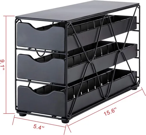 Miniatura 2 de FlagShip Soporte para cápsulas Nespresso, cajón Vertuo, soporte grande para cápsulas de café de niveles Mullti (3 niveles (capacidad de 60 cápsulas))