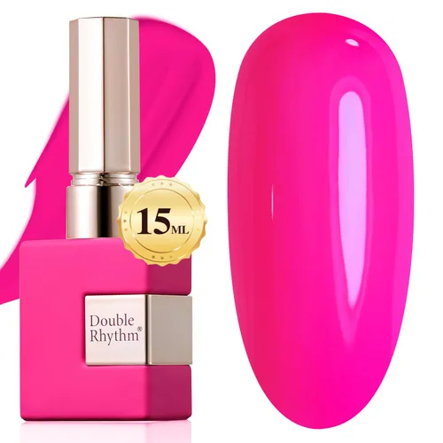 Miniatura 24 de Double Rhythm 15ml de esmalte de uñas en gel, color puro, mismo color, misma botella, esmalte de uñas de remoción para arte de manicura en salón