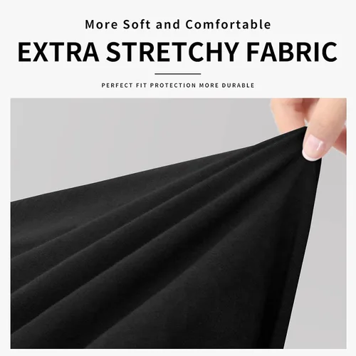 Miniatura 5 de Easy-Going Funda de sofá 100% impermeable doble de 3 piezas, elástica, suave, para perros, para sofá de 2 cojines separados, protector de muebles a