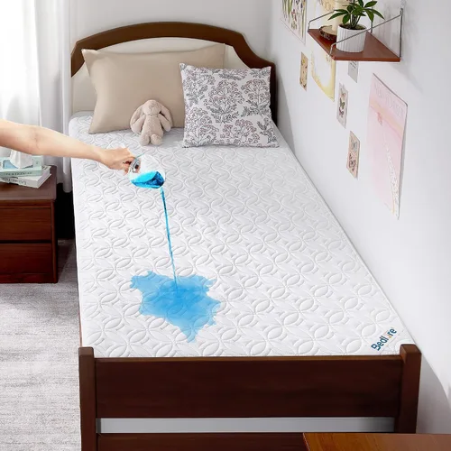 Miniatura 24 de BEDLORE Protector de colchón impermeable, protector de colchón de tamaño individual con bolsillo profundo de 6 a 15 pulgadas de profundidad, suave