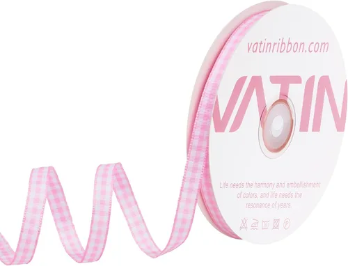 Miniatura 51 de VATIN Cinta a cuadros en blanco y negro – 3/8 pulgadas x 50 yardas, perfecta para cestas de Pascua, manualidades de primavera, envoltura de regalos