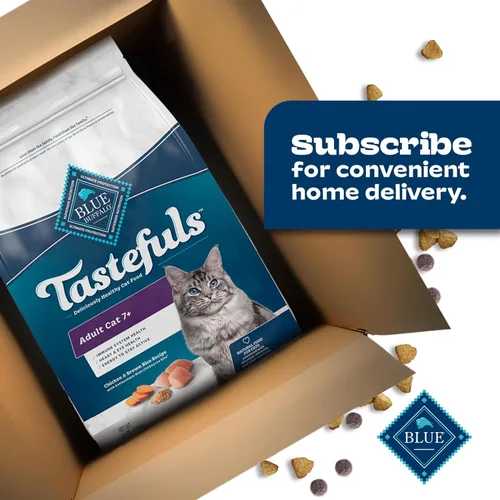 Miniatura 11 de Blue Buffalo Tastefuls Alimento Seco para Gatos Maduros para Gatos Adultos de 7+, Fabricado en los Estados Unidos con Ingredientes Naturales, Receta