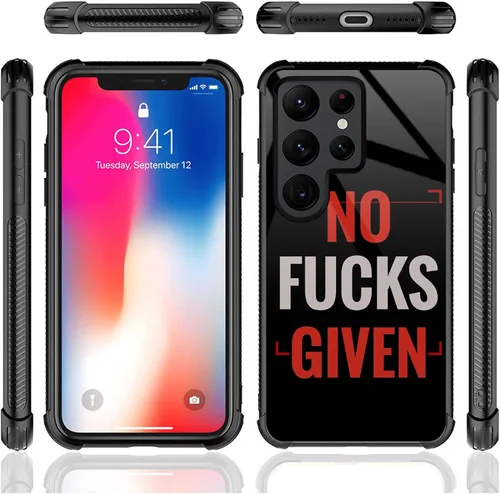 Miniatura 5 de CARLOCA Funda compatible con Samsung Galaxy S22 Ultra, diseño de humor para adultos, diseño de patrón de humor para niñas y niños, a prueba