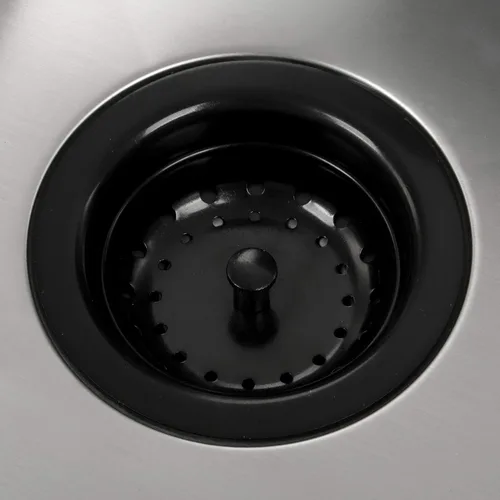 Miniatura 5 de Tapón negro para fregadero,Tapón de fregadero de acero inoxidable,Tapón de cesta de repuesto para fregadero de cocina negro