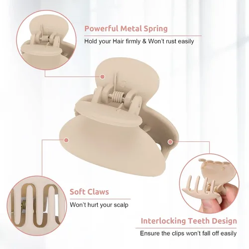 Miniatura 5 de Lolalet - Paquete de 12 pinzas pequeñas para el cabello para mujer, cabello fino y corto, 1.5 pulgadas, lindos clips de mandíbula de tamaño mediano